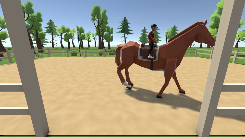A young rider's first lesson